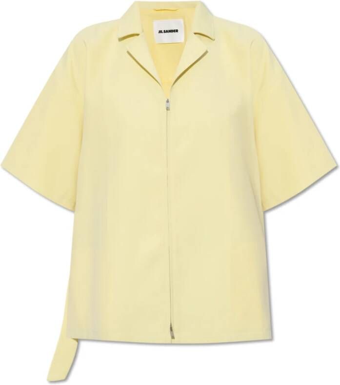 Jil Sander Shirt met korte mouwen Yellow Dames