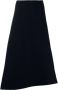 Jil Sander Asymmetric Knit Midi Skirt Blauw Dames - Thumbnail 3