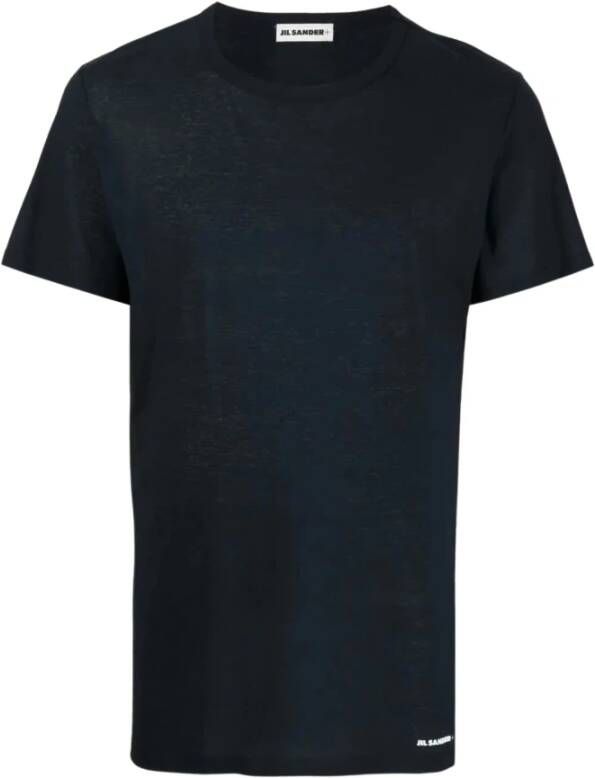 Jil Sander Stijlvolle en veelzijdige T-shirts voor mannen Zwart Heren
