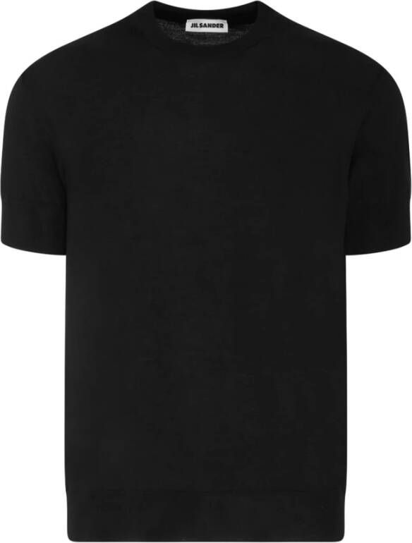 Jil Sander Stijlvolle zwarte T-shirts en Polos Zwart Heren