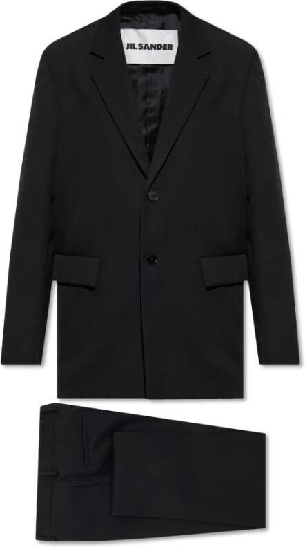 Jil Sander Wollen pak Black Heren