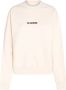 Jil Sander Beige Katoenen Sweatshirt met Contrasterend Logo Beige Dames - Thumbnail 1