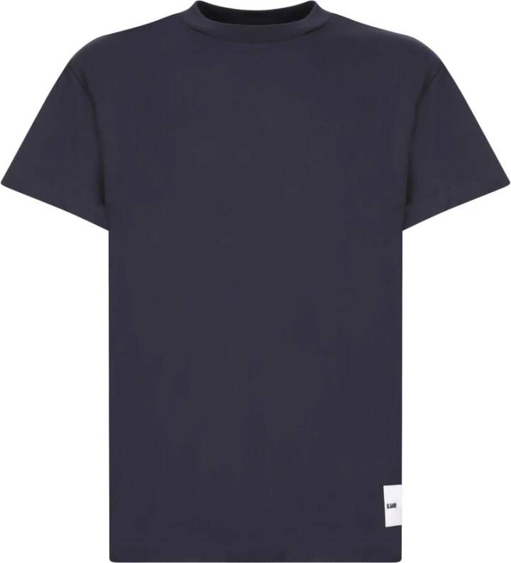 Jil Sander T-shirt Blauw Heren