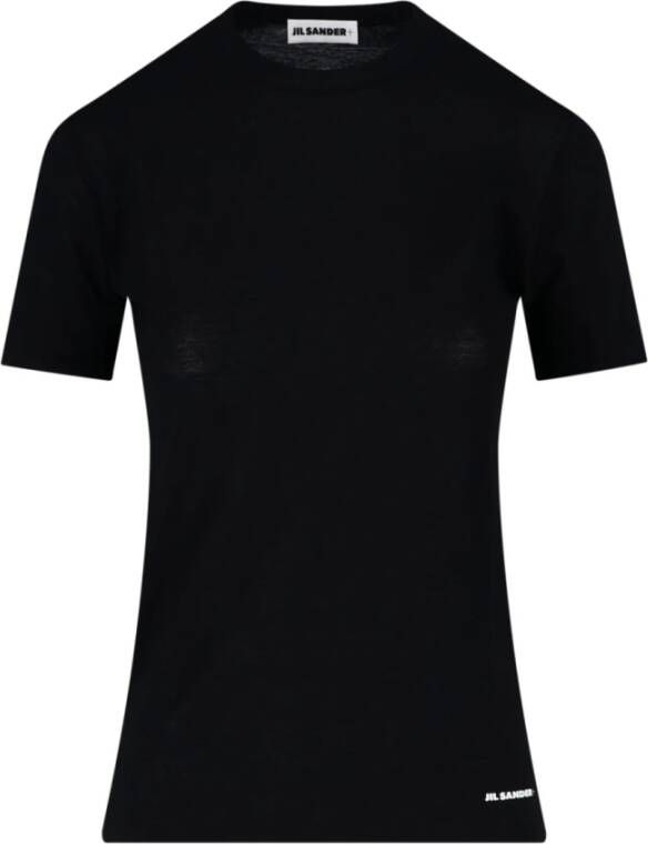 Jil Sander T-shirt Zwart Dames