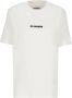 Jil Sander Wit Katoenen T-Shirt met Logo White Dames - Thumbnail 1