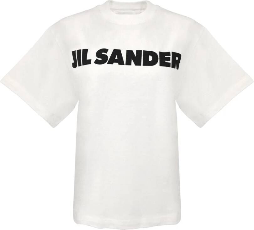 Jil Sander Tijdloos minimalistisch T-shirt in crème Meerkleurig Heren