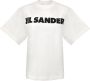 Jil Sander Tijdloos minimalistisch T-shirt in crème Meerkleurig Heren - Thumbnail 1