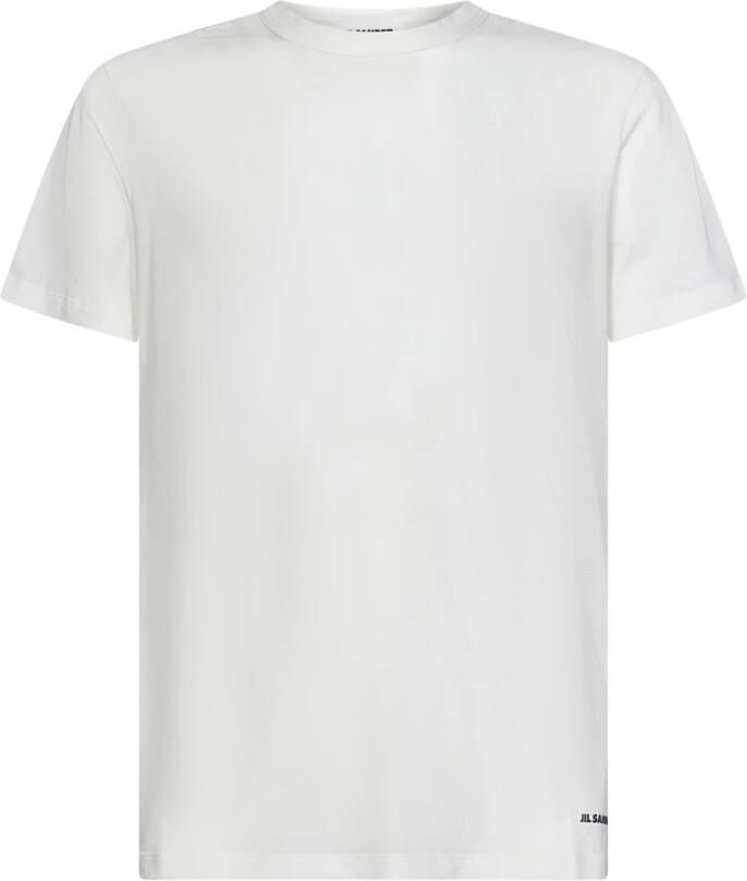 Jil Sander Upgrade je casual garderobe met deze stijlvolle heren T-shirt Wit Heren