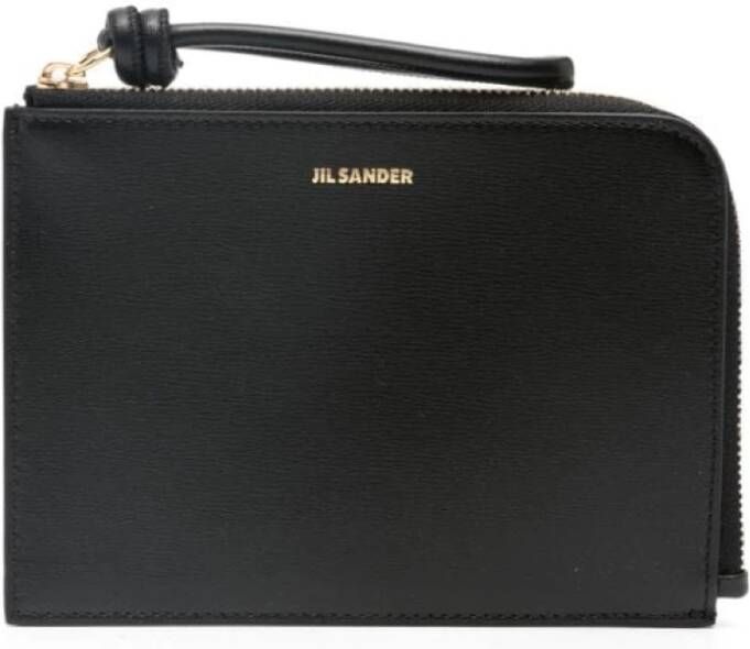 Jil Sander Kaarthouder Portemonnee Zwart en Donkergrijs Zwart Dames - Foto 1