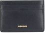 Jil Sander Vierkante Logo Letter Kaarthouder Black Dames - Thumbnail 1