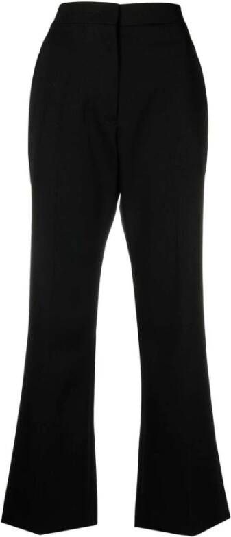 Jil Sander High-waisted cropped trousers Zwart Dames