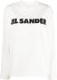 Jil Sander Witte Ribgebreide Crewneck T-shirts en Polos White Heren - Thumbnail 3