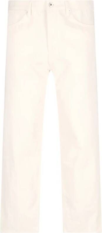 Jil Sander Witte Straight Jeans Casual Stijl White Heren