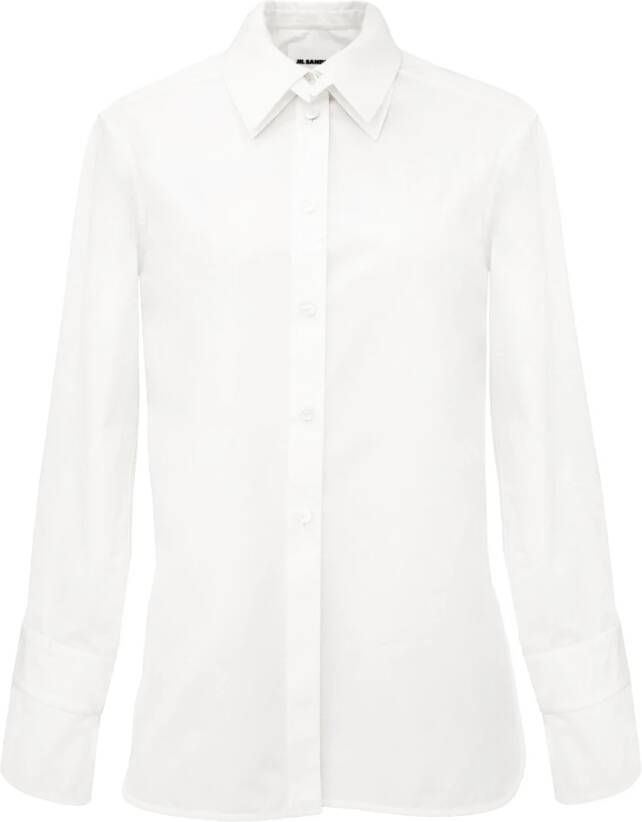 Jil Sander Witte Overhemd J03Dl0007 Jtn120 White Dames