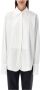Jil Sander Witte Plastron Casual Overhemd Dameskleding Aw23 White Dames - Thumbnail 1