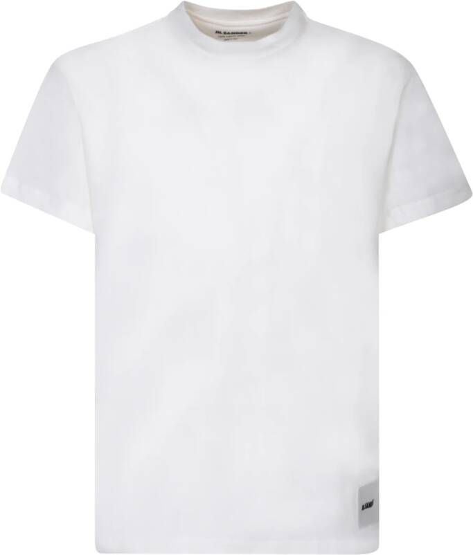 Jil Sander Witte T-shirts Polos voor Heren White Heren