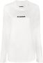 Jil Sander Witte T-shirts & Polos voor vrouwen Aw23 Wit Dames - Thumbnail 1