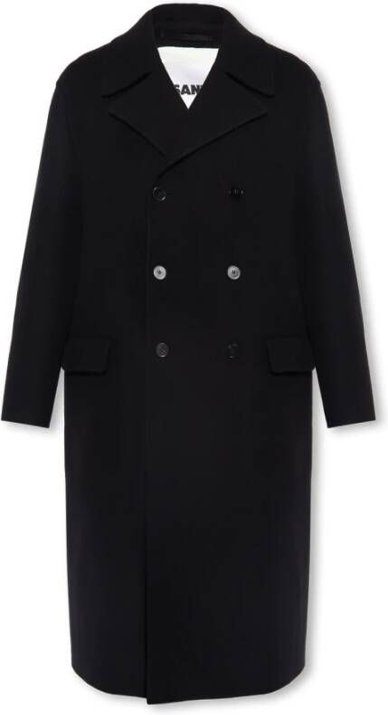 Jil Sander Wollen jas Zwart Heren