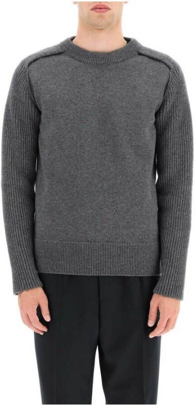 Jil Sander wool crew-neck sweater Grijs Heren