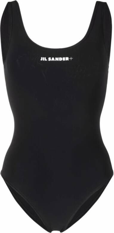 Jil Sander Zwart stretch nylon zwempak Zwart Dames