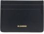 Jil Sander Vierkante Logo Letter Kaarthouder Black Dames - Thumbnail 2