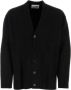 Jil Sander Zwarte wollen cardigan Stijlvol en comfortabel Zwart Heren - Thumbnail 1