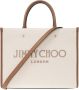 Jimmy Choo Avenue Medium shopper tas Beige Dames - Thumbnail 3