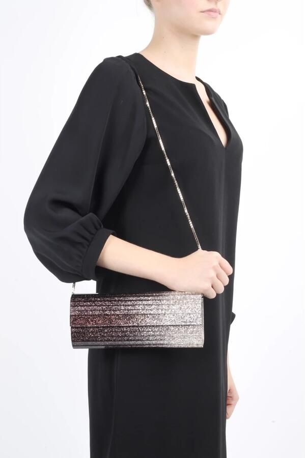 Jimmy Choo Zwarte Champagne Sweetie Clutch Tas Multicolor Dames - Foto 3