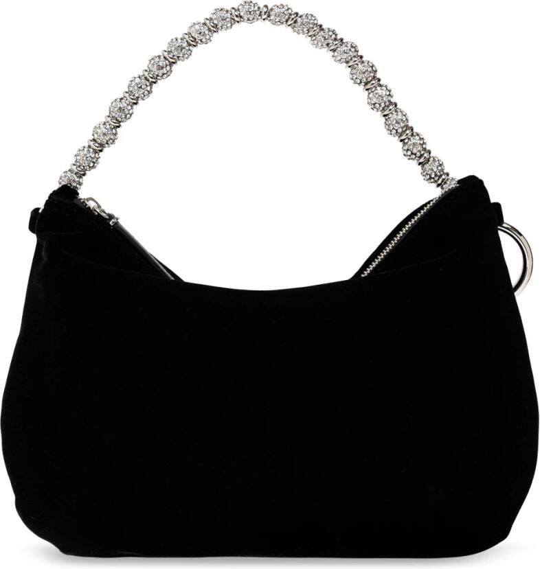 Jimmy Choo Zwart Zilver Callie Clutch Tas Black Dames