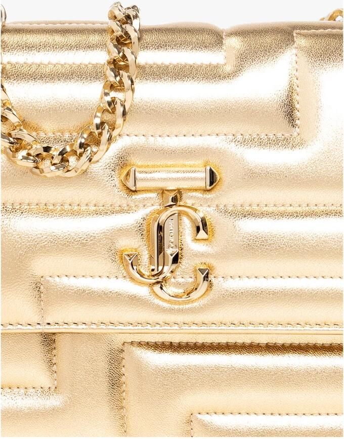 Jimmy Choo Shoppers Varenne Metallic Shoulder Bag in goud - Foto 7