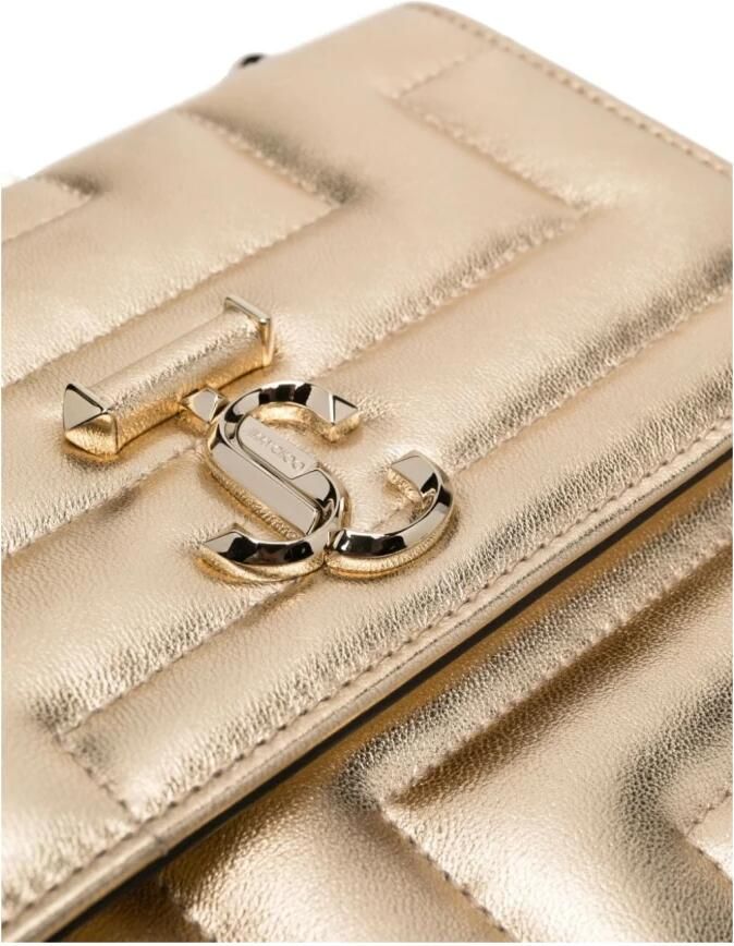 Jimmy Choo Shoppers Varenne Metallic Shoulder Bag in goud - Foto 9