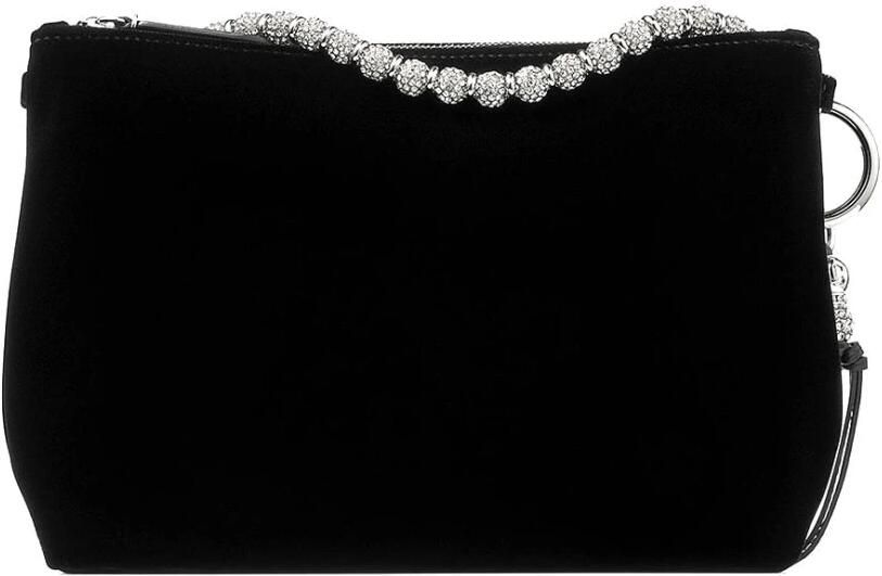 Jimmy Choo Zwart Zilver Callie Clutch Tas Black Dames - Foto 11