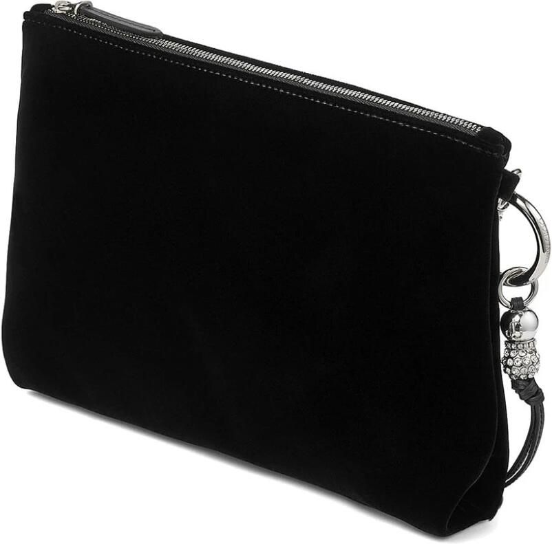 Jimmy Choo Zwart Zilver Callie Clutch Tas Black Dames - Foto 3