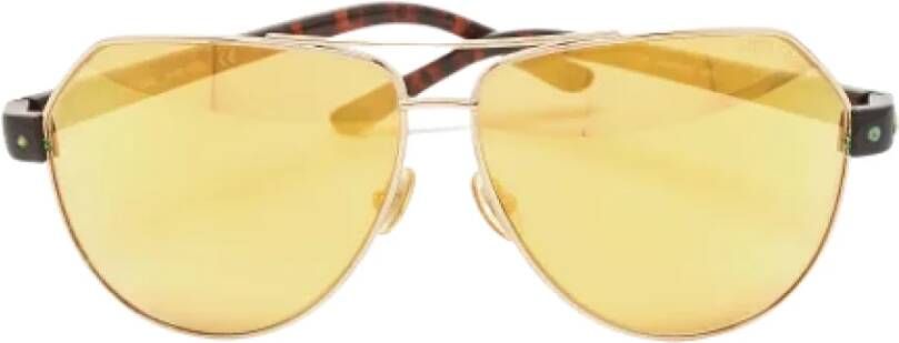 Jimmy Choo Pre-owned Acetate sunglasses Yellow Dames