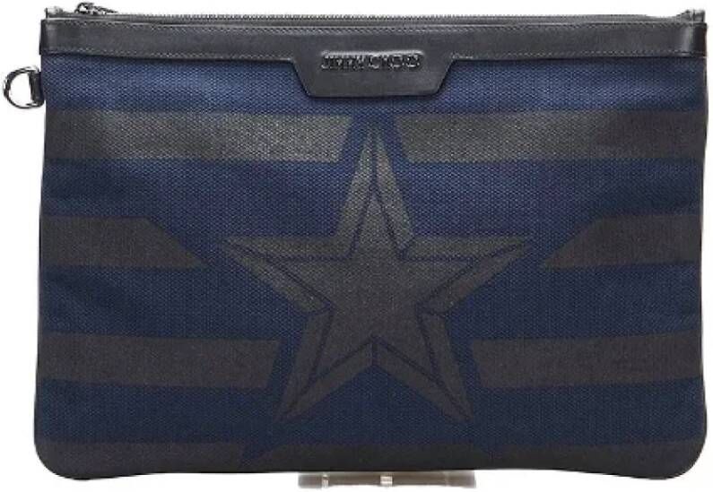 Jimmy Choo Pre-owned Canvas clutches Zwart Dames
