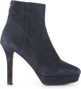 Jimmy Choo Pre-owned Jimmy Choo Navy Suede Ankle Boots Blauw Dames