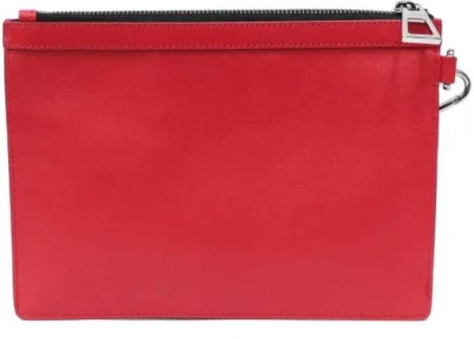 Jimmy Choo Pre-owned Leather clutches Rood Dames