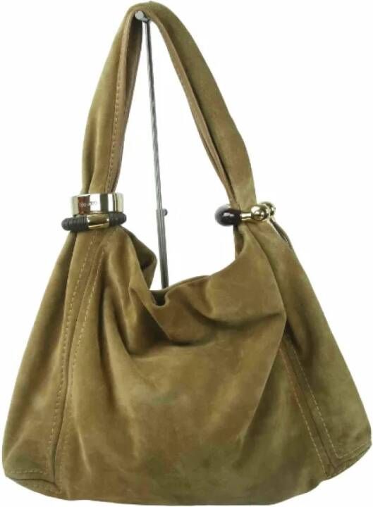 Jimmy Choo Pre-owned Leather handbags Bruin Dames