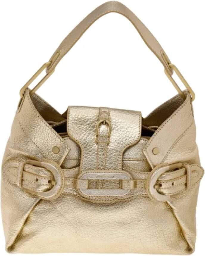 Jimmy Choo Pre-owned Leather handbags Geel Dames