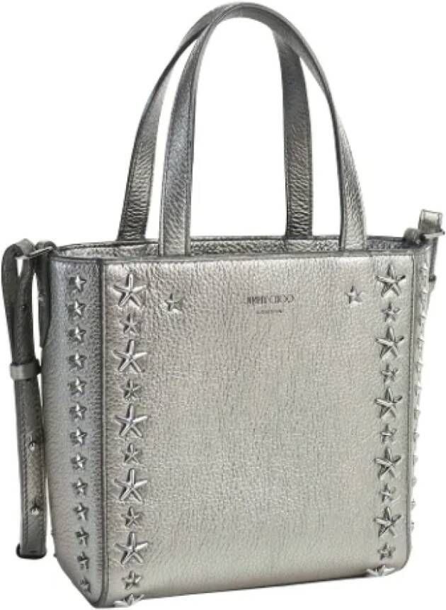 Jimmy Choo Pre-owned Leather handbags Grijs Dames