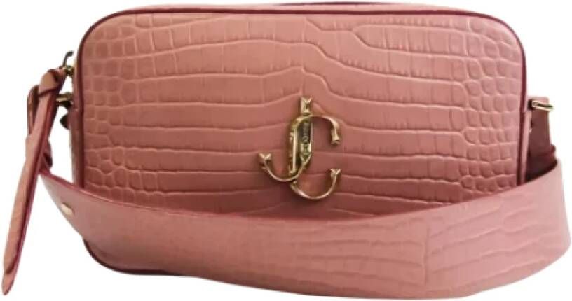 Jimmy Choo Pre-owned Leather handbags Roze Dames