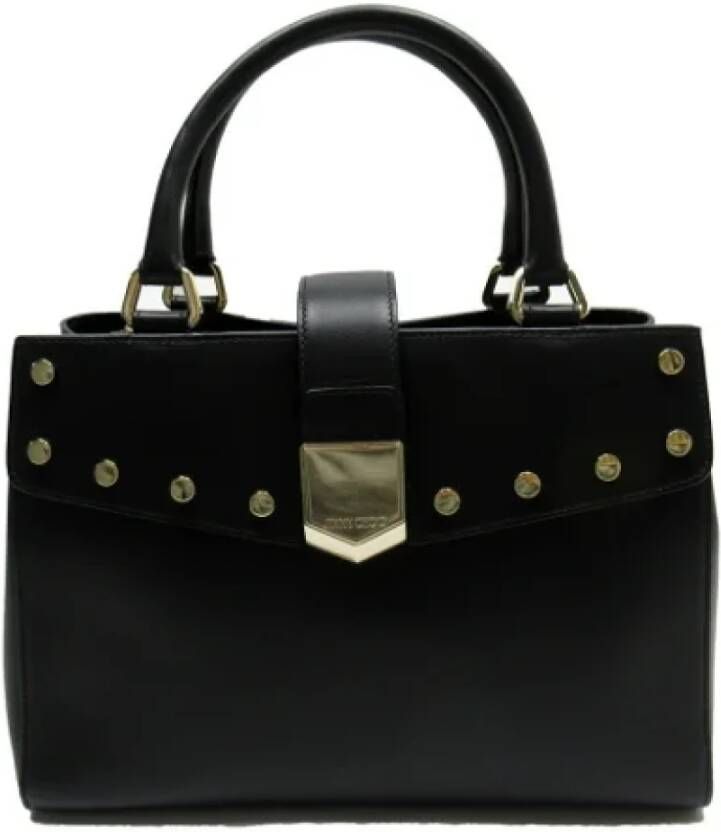 Jimmy Choo Pre-owned Leather handbags Zwart Dames