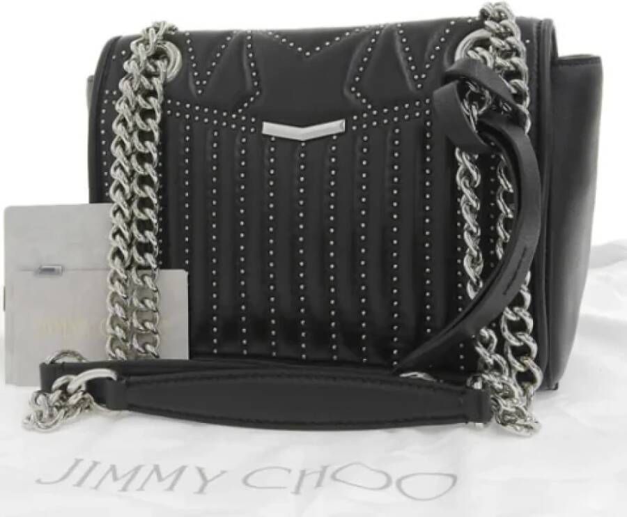 Jimmy Choo Pre-owned Leather handbags Zwart Dames