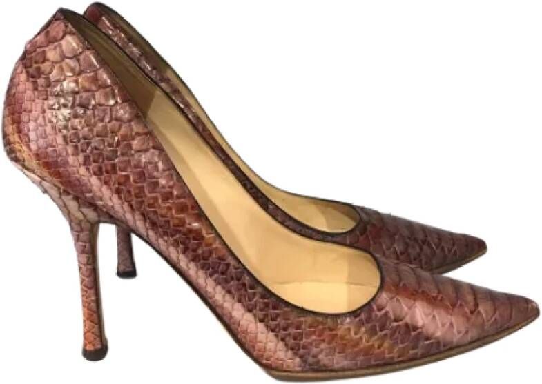 Jimmy Choo Pre-owned Leather heels Rood Dames