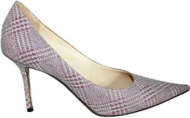 Jimmy Choo Pre-owned Leather heels Roze Dames