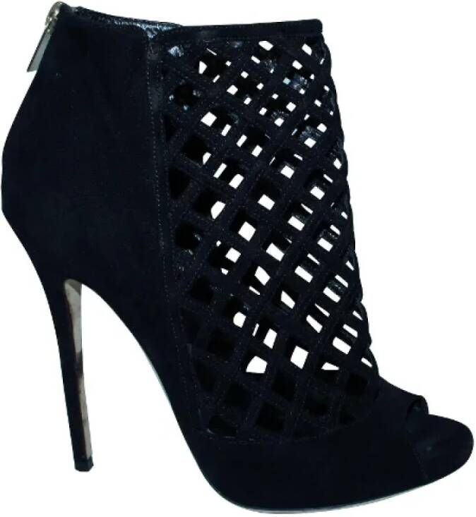 Jimmy Choo Pre-owned Leather heels Zwart Dames