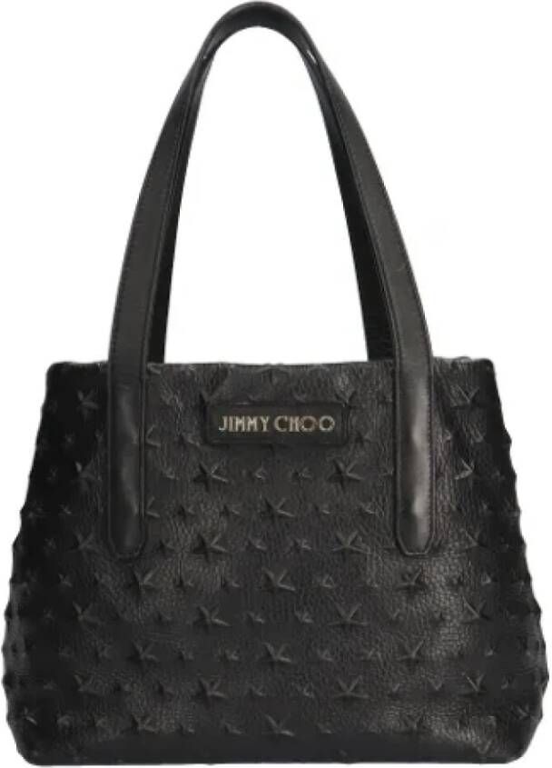 Jimmy Choo Pre-owned Leather totes Zwart Dames
