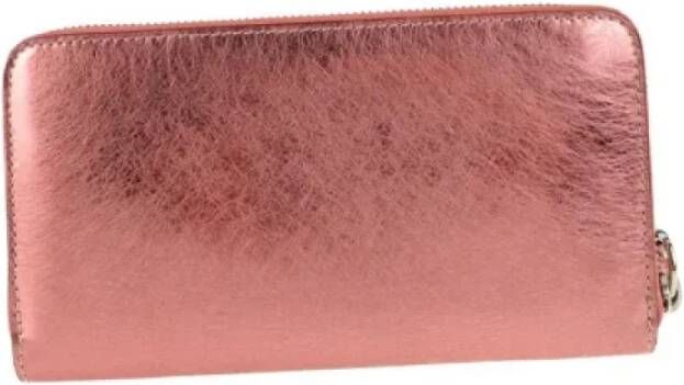 Jimmy Choo Pre-owned Leather wallets Roze Dames