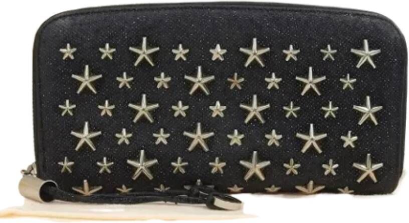 Jimmy Choo Pre-owned Leather wallets Zwart Dames