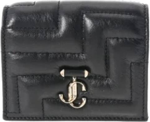 Jimmy Choo Pre-owned Leather wallets Zwart Dames